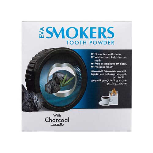 Bělení zubů Eva Cosmetics Eva Smokers Tooth Powder With Charcoal 40 g poškozená krabička