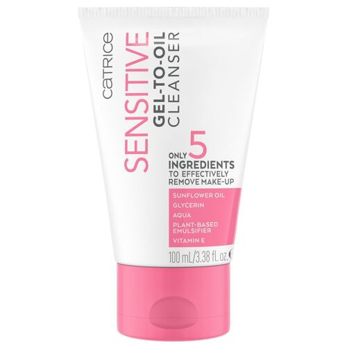 Čisticí gel Catrice Sensitive Gel-To-Oil Cleanser 100 ml