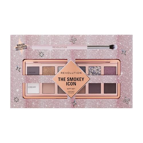 Oční stín Makeup Revolution London The Smokey Icon Gift Set 8,4 g Kazeta