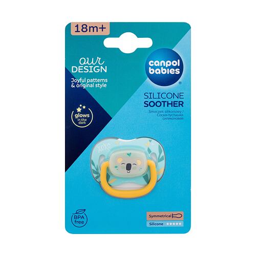 Dudlík Canpol babies Exotic Animals Silicone Soother Koala 18m+ 1 ks poškozený obal