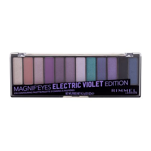 Oční stín Rimmel London Magnif´Eyes Contouring Palette 14,2 g 008 Electric Violet Edition