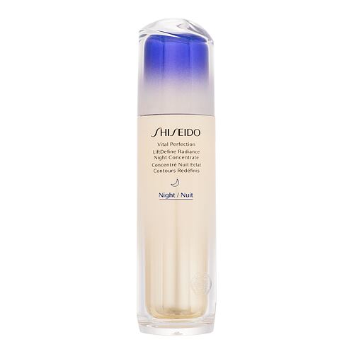 Pleťové sérum Shiseido Vital Perfection LiftDefine Radiance Night Concentrate 80 ml poškozená krabička