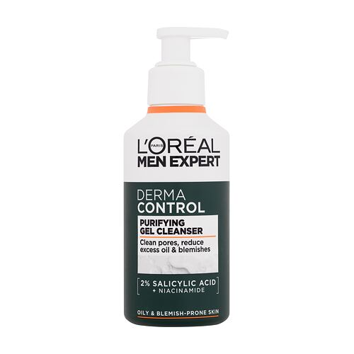 Čisticí gel L'Oréal Paris Men Expert Derma Control Purifying Gel Cleanser 260 ml