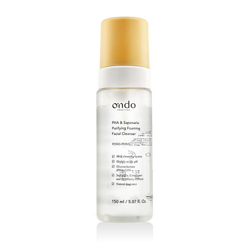 Čisticí pěna Ondo Beauty 36.5 PONG-PONG PHA & Saponaria Purifying Foaming Facial Cleanser 150 ml