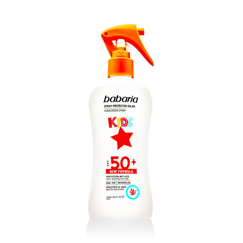 Opalovací přípravek na tělo Babaria Kids Sunscreen Spray SPF50+ 200 ml