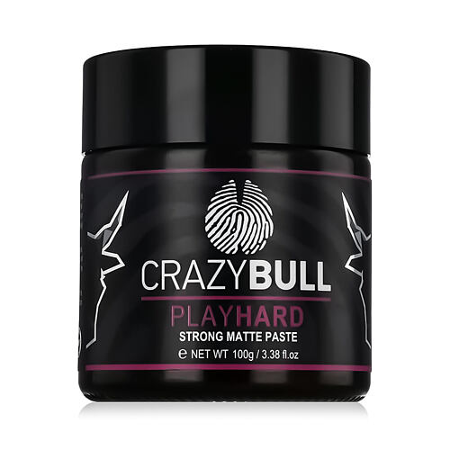 Krém na vlasy Crazy Bull Play Hard Strong Matte Paste 100 g