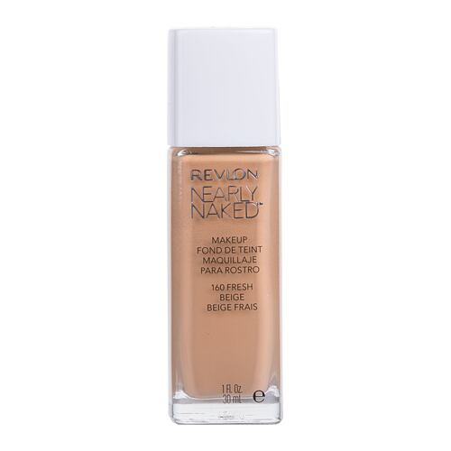 Make-up Revlon Nearly Naked SPF20 30 ml 160 Fresh Beige poškozený flakon