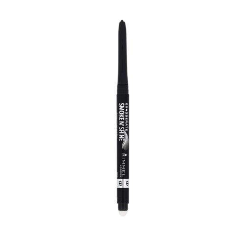 Tužka na oči Rimmel London Exaggerate Smoke N Shine 0,28 g 001 Little Black Smokey
