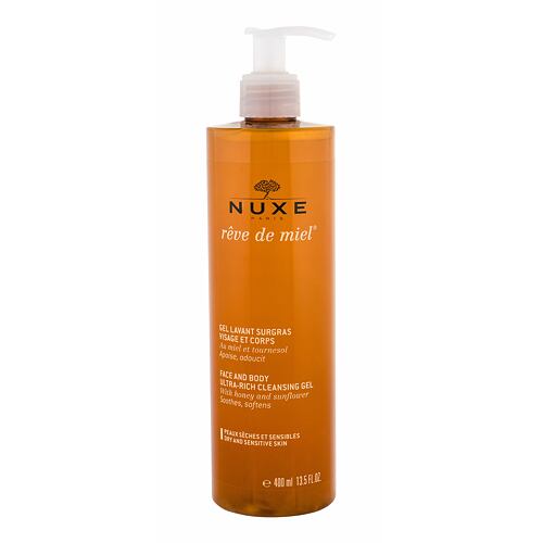 Sprchový gel NUXE Rêve de Miel Face And Body Ultra-Rich Cleansing Gel 400 ml