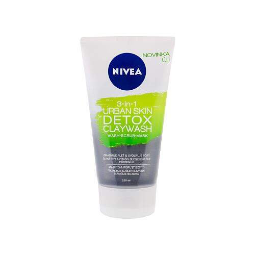 Čisticí krém Nivea Urban Skin Detox Claywash 3-in-1 150 ml