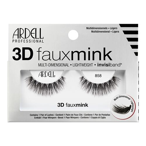 Umělé řasy Ardell 3D Faux Mink 858 1 ks Black