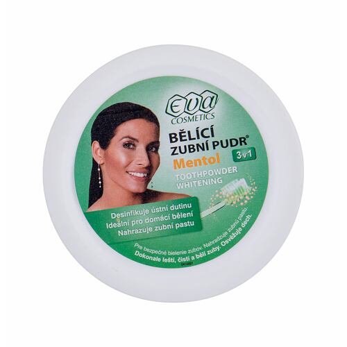 Bělení zubů Eva Cosmetics Whitening Toothpowder Mentol 30 g