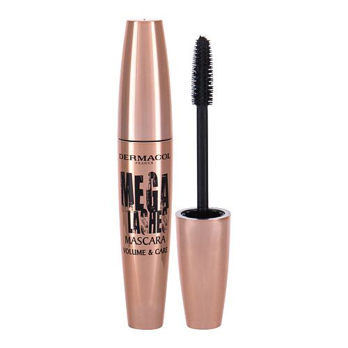 Řasenka Dermacol Mega Lashes Volume & Care 11,5 ml Black