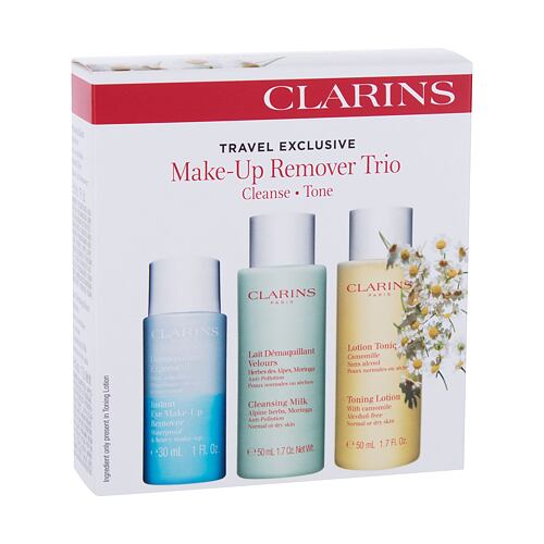 Čisticí voda Clarins Make-Up Remover Trio 50 ml Kazeta