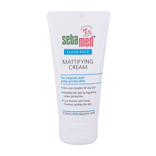 Denní pleťový krém SebaMed Clear Face Mattifying 50 ml poškozená krabička
