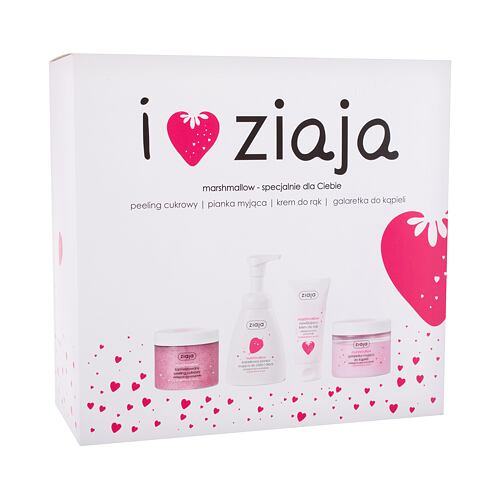 Tělový peeling Ziaja I ♥ Ziaja Marshmallow 300 ml poškozená krabička Kazeta