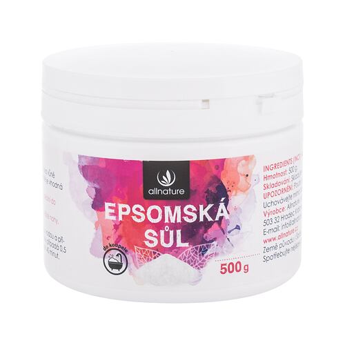Koupelová sůl Allnature Epsom Salt 500 g