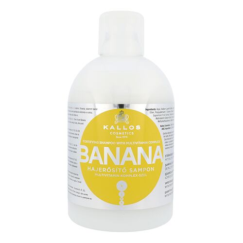 Šampon Kallos Cosmetics Banana 1000 ml poškozený flakon