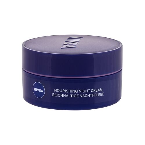 Noční pleťový krém Nivea Nourishing Night Cream Dry Skin 50 ml poškozená krabička