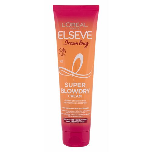 Pro tepelnou úpravu vlasů L'Oréal Paris Elseve Dream Long Super Blowdry Cream 150 ml