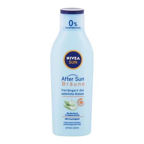 Přípravek po opalování Nivea After Sun Bronze Aloe Vera 200 ml poškozený flakon