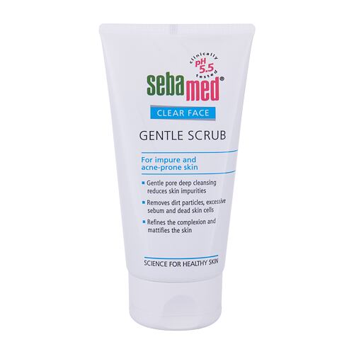 Peeling SebaMed Clear Face Gentle Scrub 150 ml poškozená krabička