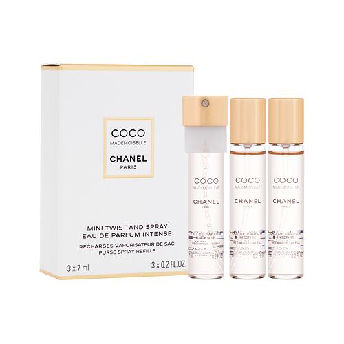 Parfémovaná voda Chanel Coco Mademoiselle Intense Náplň 3x7 ml poškozená krabička