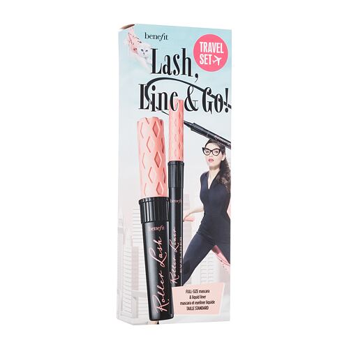 Řasenka Benefit Lash, Line & Go! Travel Set 8,5 g Black Kazeta