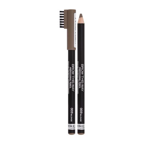 Tužka na obočí Rimmel London Brow This Way Professional Pencil 1,4 g 003 Blonde