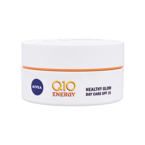 Denní pleťový krém Nivea Q10 Energy Healthy Glow Day Care SPF15 50 ml bez krabičky