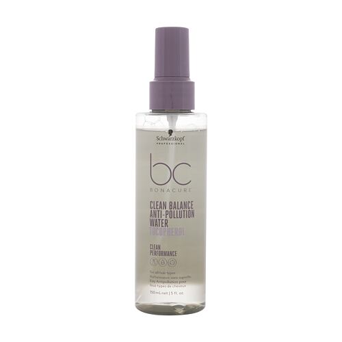 Bezoplachová péče Schwarzkopf Professional BC Bonacure Clean Balance Tocopherol Anti-Pollution Water 150 ml