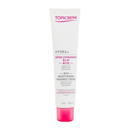 Denní pleťový krém Topicrem HYDRA+ Rich Moisturizing Radiance Cream 40 ml