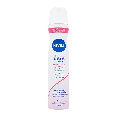 Lak na vlasy Nivea Care & Hold Soft Touch Ultra Fine Styling Spray 250 ml
