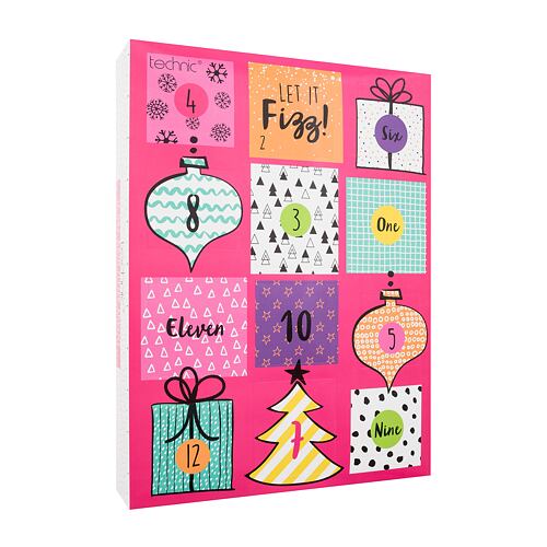 Bomba do koupele Technic 12 Day Bath Fizzer Advent Calendar 1 ks poškozená krabička Kazeta