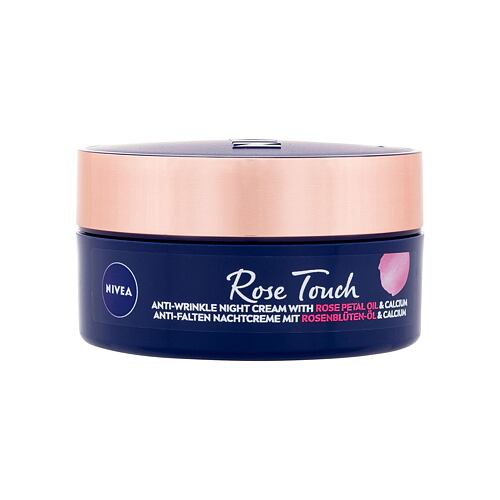 Noční pleťový krém Nivea Rose Touch Anti-Wrinkle Night Cream 50 ml poškozená krabička