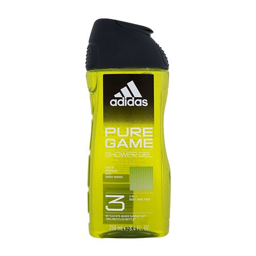 Sprchový gel Adidas Pure Game Shower Gel 3-In-1 250 ml