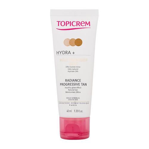 Denní pleťový krém Topicrem HYDRA+ Radiance Progressive Tan 40 ml