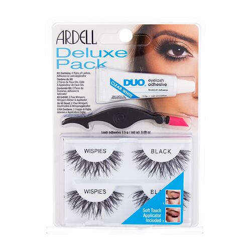 Umělé řasy Ardell Wispies Deluxe Pack 2 ks Black poškozená krabička