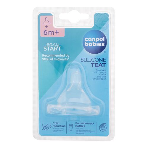 Savička Canpol babies Easy Start Silicone Teat Porridge 6m+ 1 ks
