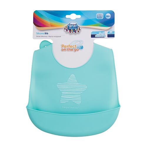 Bryndák Canpol babies Pastels Silicone Bib Blue 1 ks