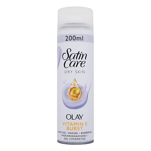 Gel na holení Gillette Satin Care Olay Vitamin E Burst Shave Gel 200 ml poškozený flakon