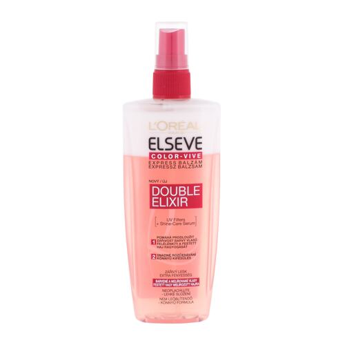 Bezoplachová péče L'Oréal Paris Elseve Color-Vive Double Elixir 200 ml poškozený flakon