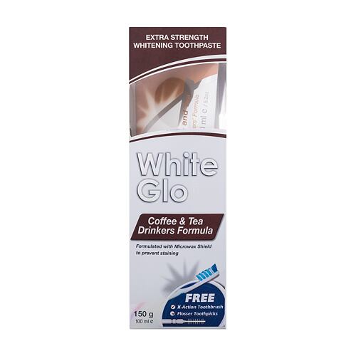 Zubní pasta White Glo Coffee & Tea Drinkers Formula 100 ml poškozená krabička