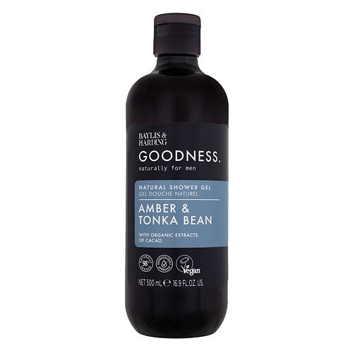 Sprchový gel Baylis & Harding Goodness Men Amber & Tonka Bean Shower Gel 500 ml