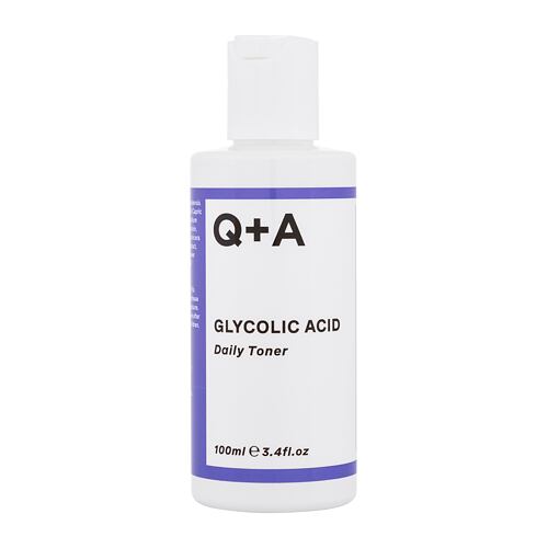 Pleťová voda a sprej Q+A Glycolic Acid Daily Toner 100 ml poškozená krabička