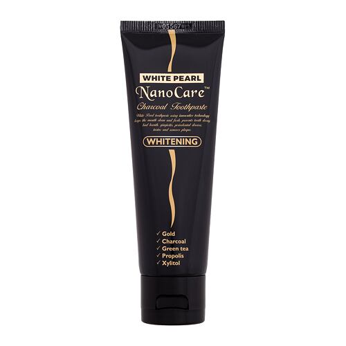 Zubní pasta White Pearl NanoCare Whitening Charcoal Toothpaste 100 g poškozená krabička