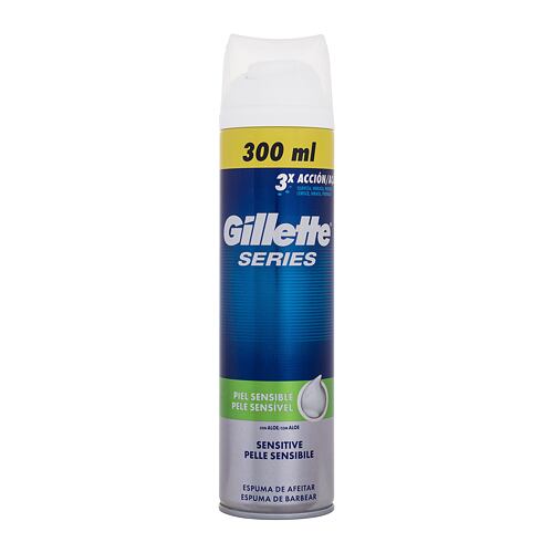 Pěna na holení Gillette Series Sensitive 300 ml poškozený flakon