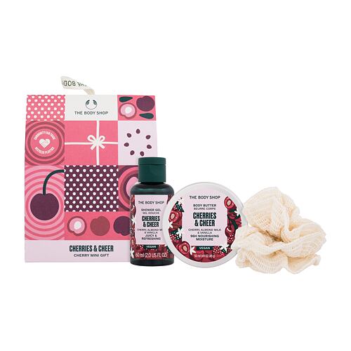 Sprchový gel The Body Shop Cherries & Cheer Mini Gift 60 ml Kazeta