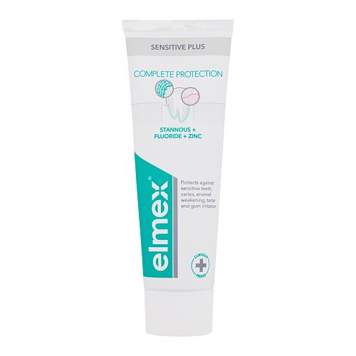 Zubní pasta Elmex Sensitive Plus Complete Protection 75 ml poškozená krabička