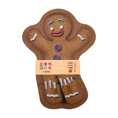 Dekorativní kazeta Makeup Revolution London Shrek Gingy 12 Days Advent Calendar 1 ks poškozená krabička Kazeta
